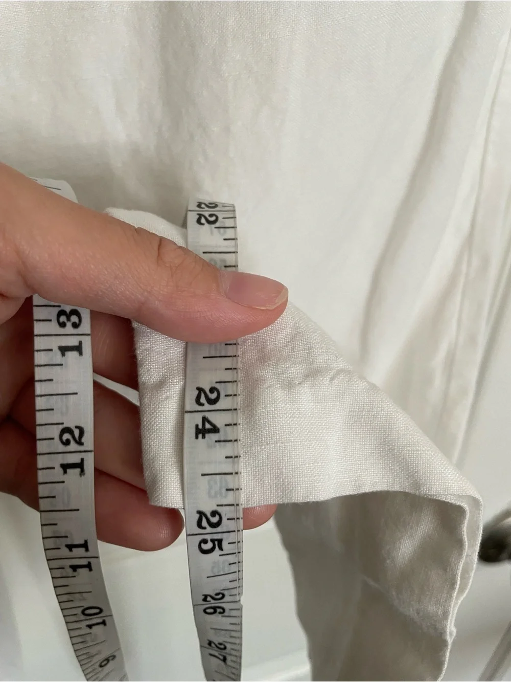H&M Women’s size Small Lightweight Linen White Drawstring Pants